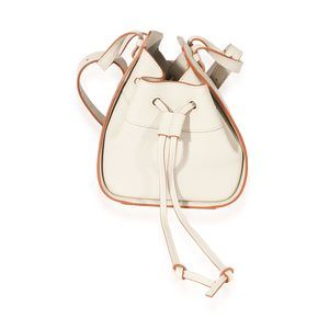 Loewe Cream Leather Mini Hammock